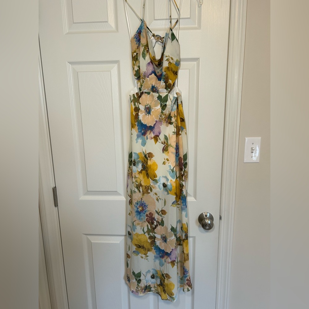Hello Molly Floral Cut Out Maxi Dress